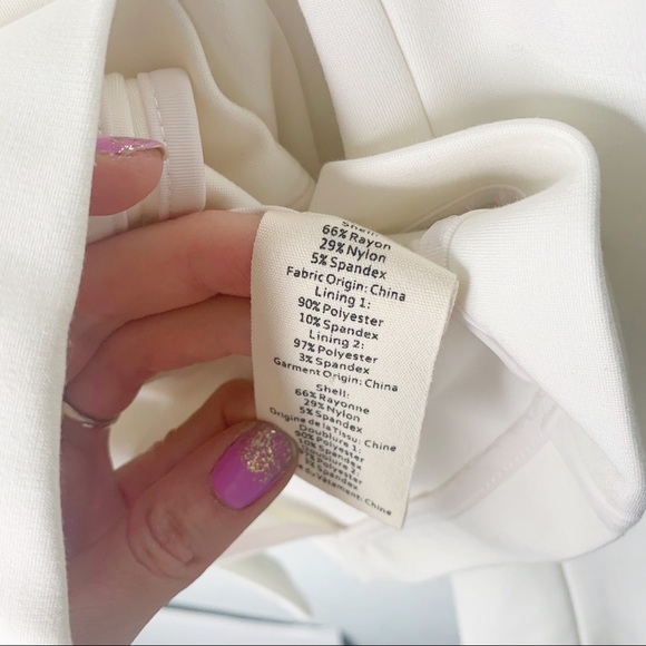 LAGENCE White Career Blazer New Large Long Sleeve - Picture 8 of 9